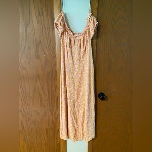 H&M Pink and Orange Floral Dress